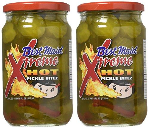 Best Maid Products Best Maid Xtreme Hot Pickle Bitez 24oz Jar (Pack of 2)