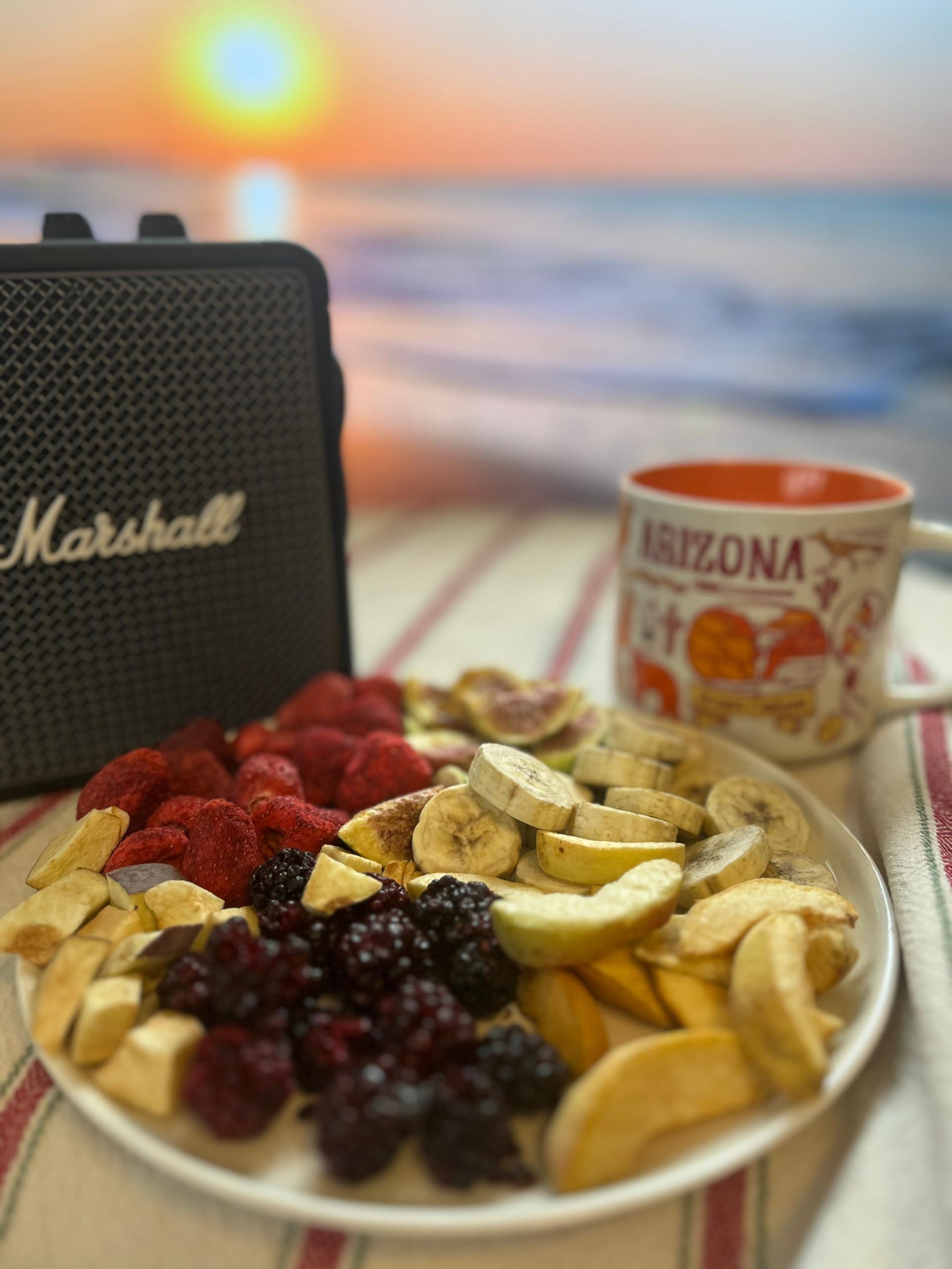 The Snack Haus The Snack Haus 2 Packs of Freeze-Dried Blackberries 0.88 Oz & 2 Packs of Freeze-Dried Raspberries 1.06 Oz| All-Natural, No Preservatives | Nutrient-Rich, High Fiber Snack | Perfect for Yogurt, Granola, or On-The-Go! (3.88 Oz/Case)