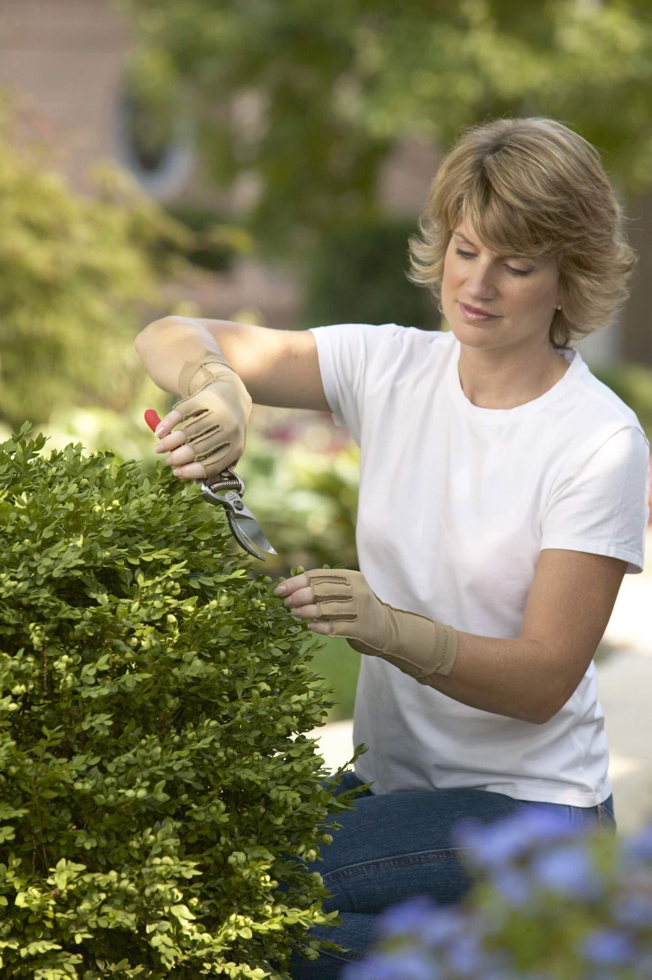 isotoner Isotoner Therapeutic Gloves, Left, Small, Open Finger