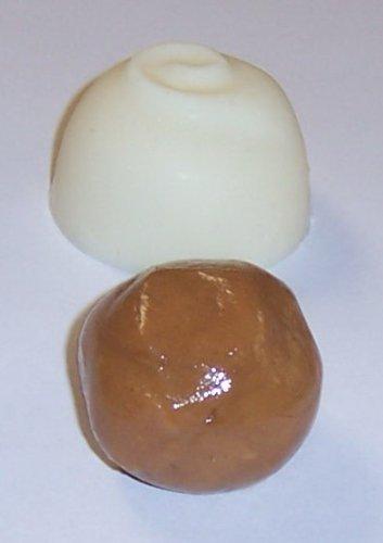 Scott\'s Cakes Scott\'s Cakes White Chocolate Peanut Butter Cream Filling Candies with Copper Foils in a 1 Pound Ribbon-n-Holly Box