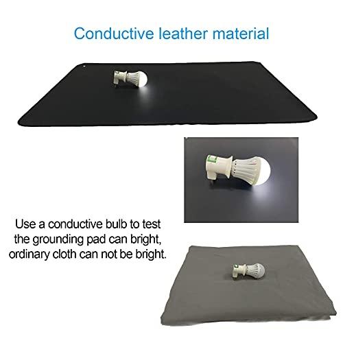 NIULAFR Grounding Mat,35.4x23.6 inches,Reconnect to The Earth EMF Recovery,for Foot Therapy, Universal Grounding Sleep Mat, Grounding Yoga Mat,Improve Energy,Sleep Assist and Helps with Anxiety Black