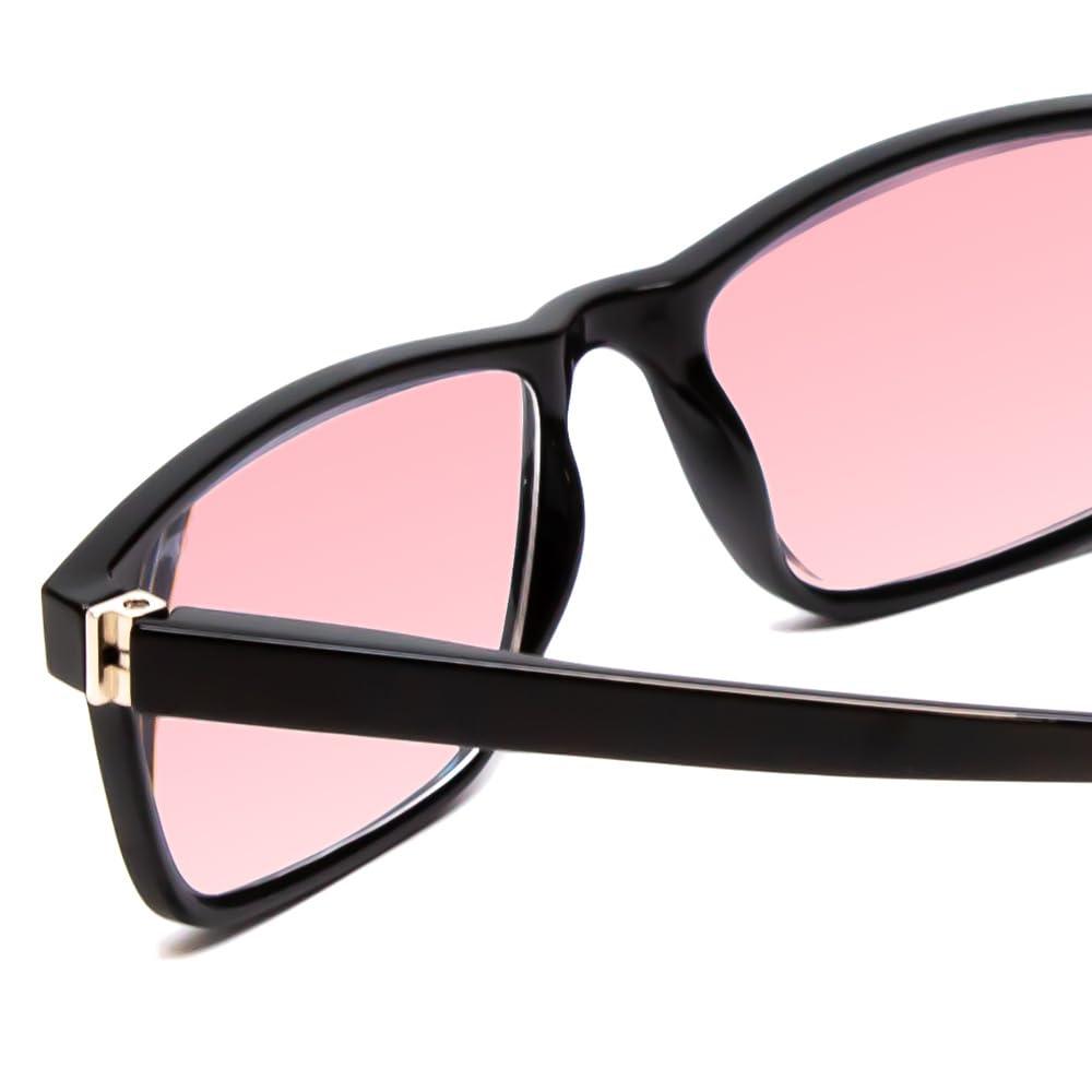 Medspex Medspex Pink FL-41 Tint Reading Glasses +0.50 Black Light Sensitivity Outdoor Indoor Fluorescent Photophobia Eyeglass