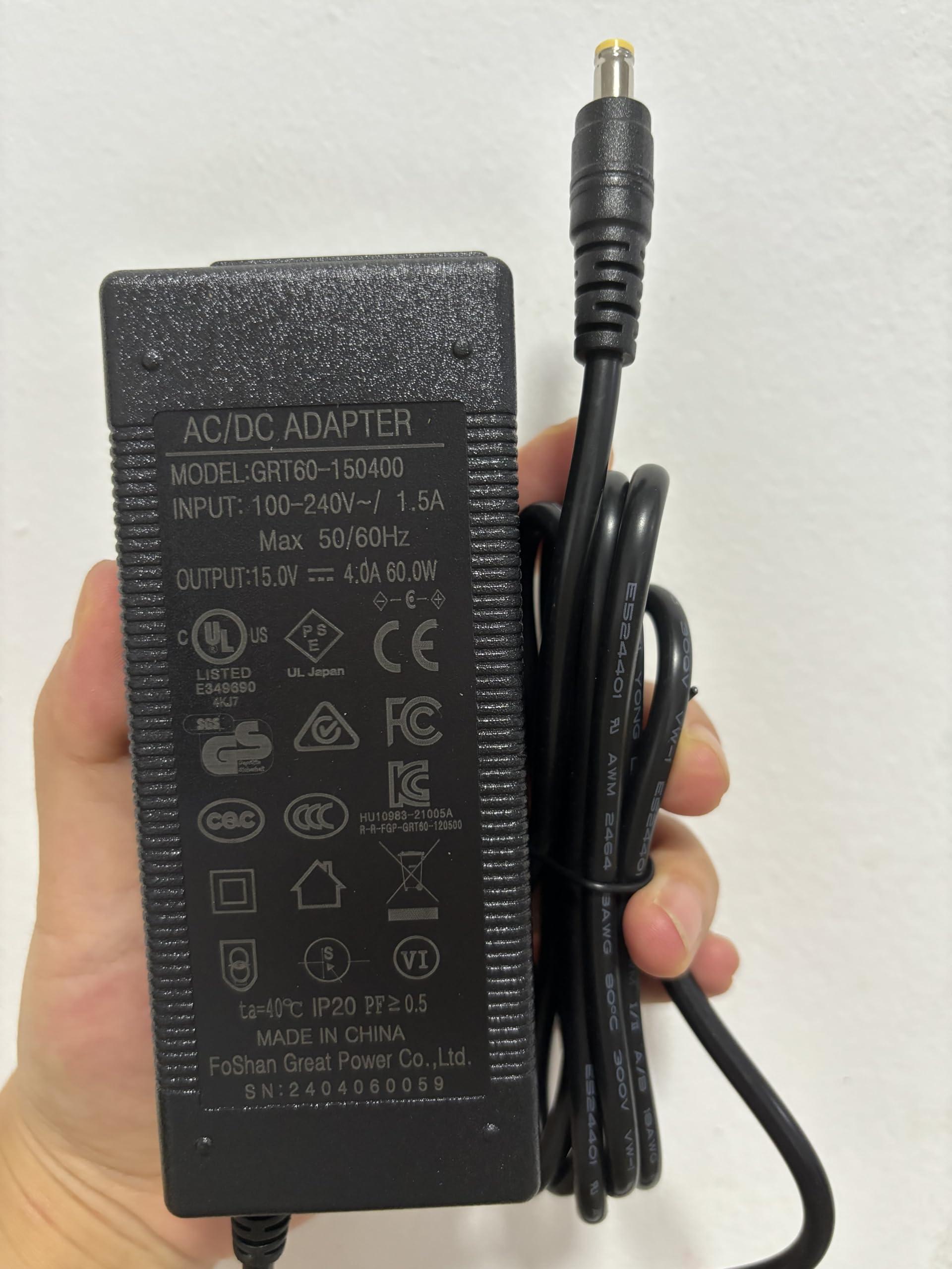 GRNPOWCN UL Listed 19V AC/DC Adapter Compatible with MINISFORUM Elitemini B550 HX90 X500 AD69 AD78 UM690 UM760 UM890 Pro Mini PC Computer YHY-19006300 YHY19006300 19VDC 6.3A 120W Power Supply Charger
