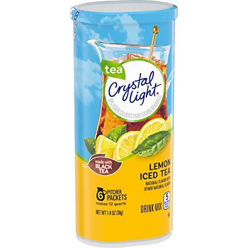 Crystal Light Crystal Light Sugar-Free Lemon Iced Tea Naturally Flavored Powdered Drink Mix 6 Count Pitcher Packets