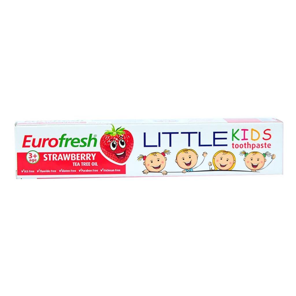 FARMASi Farmasi Eurofresh Little Kids for 3+Age Children Strawberry and Tea Tree Oil Gluten , Flouride , SLS ,Paraben , Triclosan Free Toothpaste 50 g 1.76 oz.