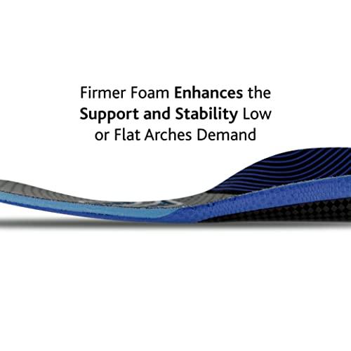 Sof Sole Sof Sole Men's Low Arch Unisex FIT Support Insoles, Grey, Women's 13-14/Men's 11-12