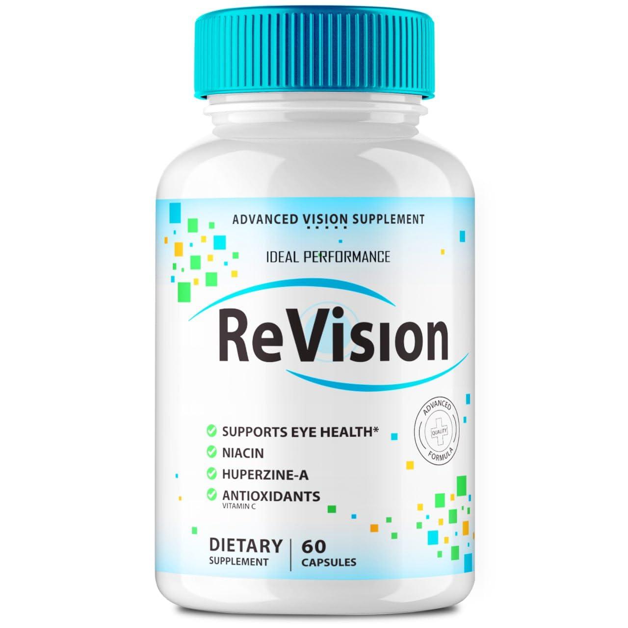 IDEAL PERFORMANCE Revision Eye Supplement Pills Advanced Vision 2.0 Eye Care Complex Vitamin Capsules Pro (60 Capsules)