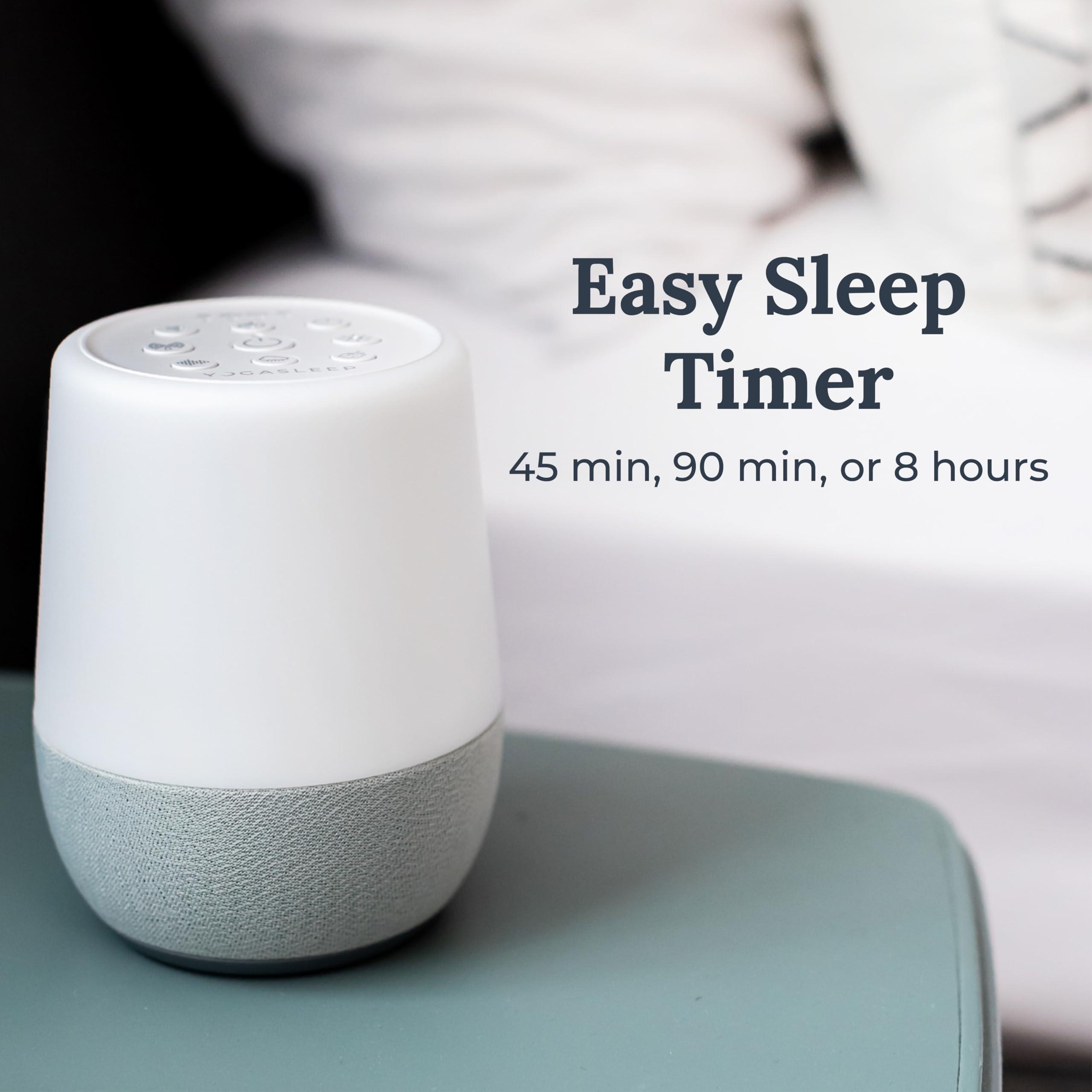 YOGASLEEP Yogasleep Duet White Noise Sound Machine & Night Light, 30 Natural Sounds, Bluetooth-Wireless Speaker for Travel, Office Privacy, Concentration, Sleep Aid for Adults & Baby, Registry & Nursery Gift