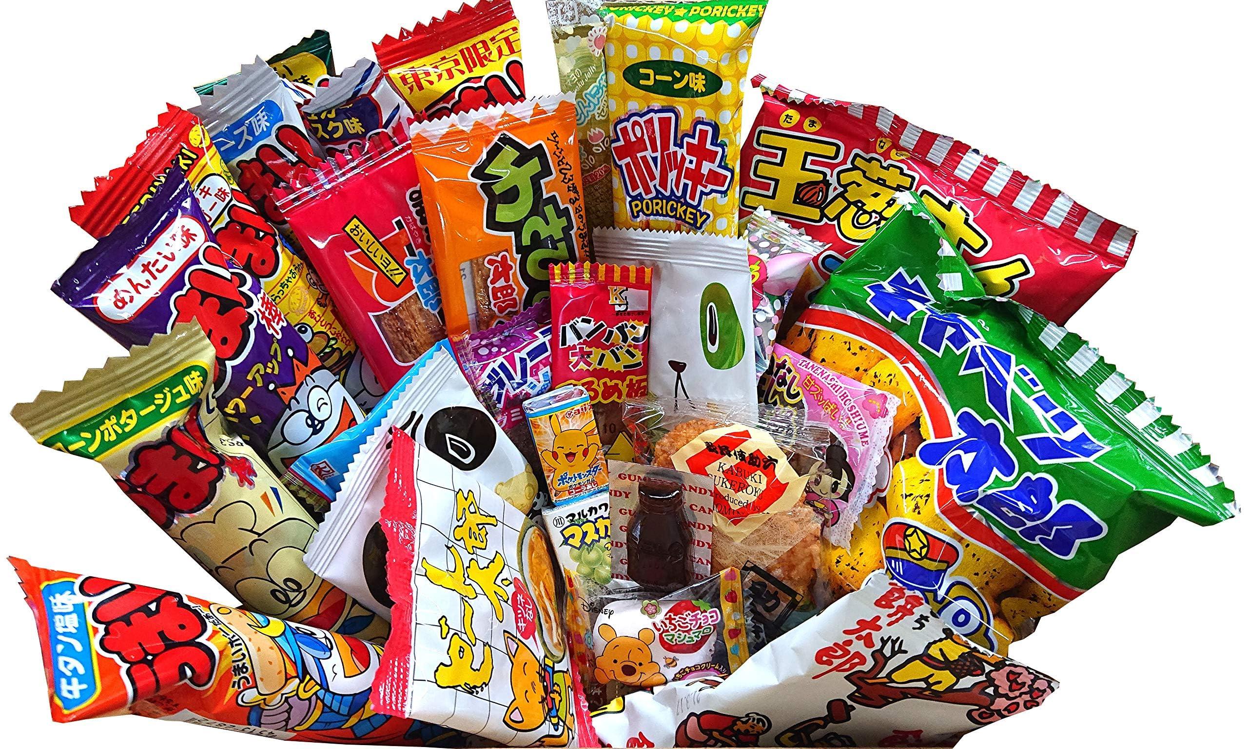 Ninjapo Japanese Snacks Assortment 30pcs "TONO SNACK" Excellent Variety and Delicious Selection of Japanese Dagashi