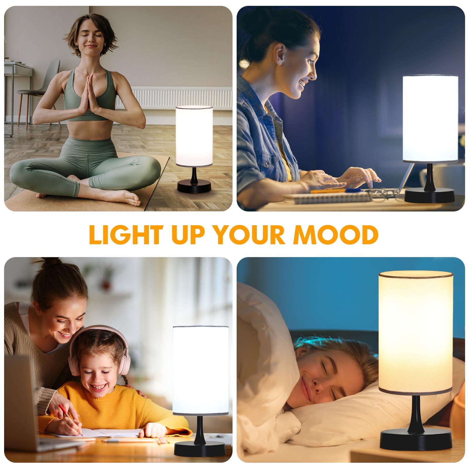 Caromolly Caromolly Light Therapy Lamp, 10000 Lux Light with Remote Control, 3 Color Temperature & 4 Brightness Level & Timer, Daylight Lamp for Home, Office, Decoration(Black Base White Shade)