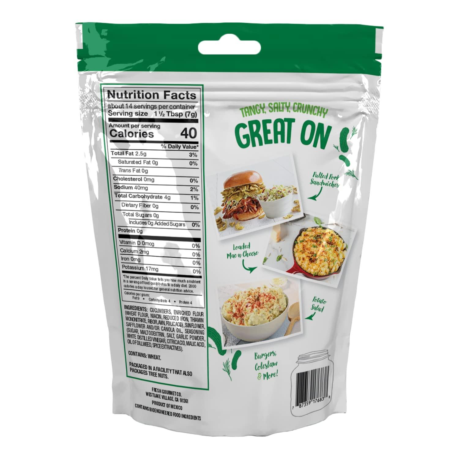 Fresh Gourmet Fresh Gourmet Crispy Dillies Fried Cucumbers (3.5 Ounce (Pack of 10))