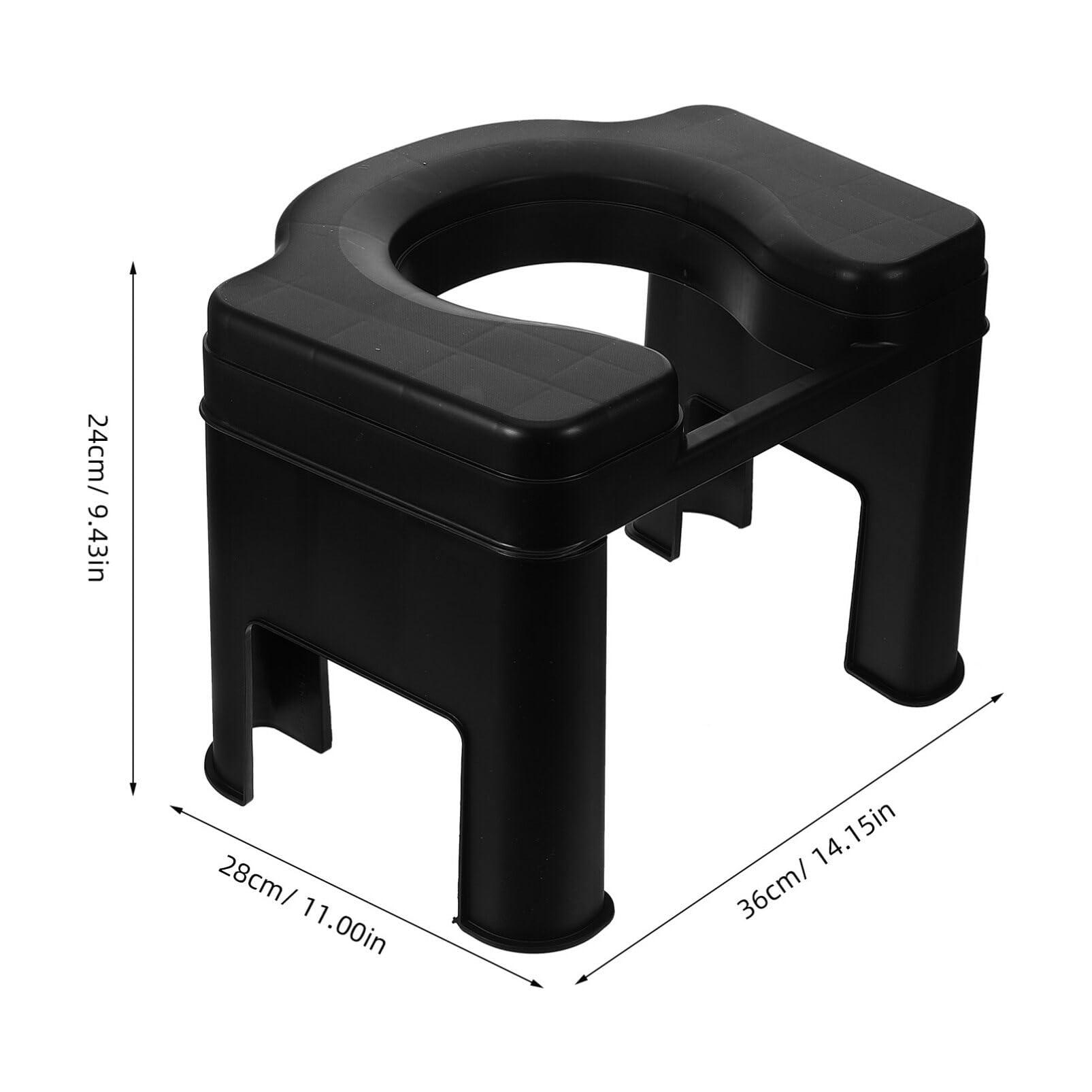 Healvian Healvian Portable Toilet Seats, 26.5cm Emergency Toilet Squats Stool Potty Step Stool Toilet Seat Stool Squatting Toilet Stool Toilet Camping Seats for Senior, Handicap, Disabled