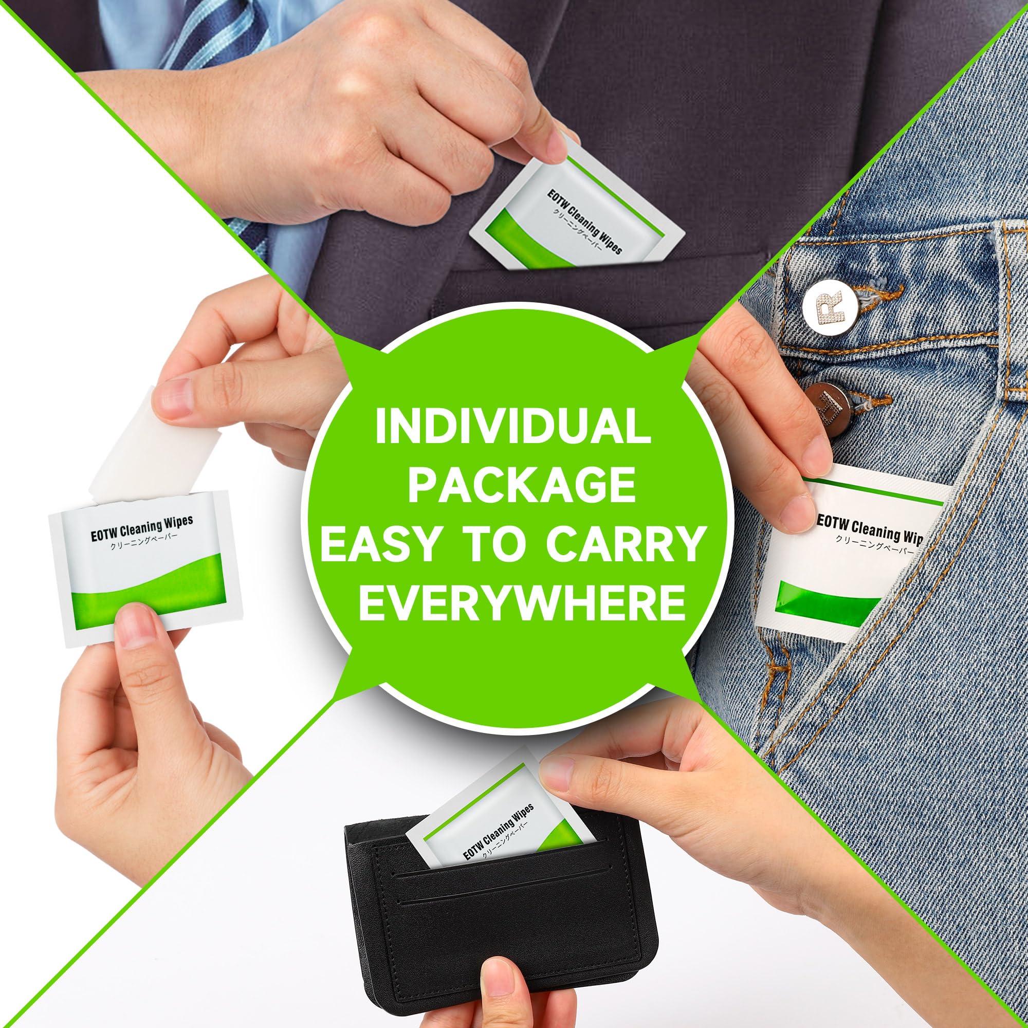 EOTW Screen Wipes Individually Wrapped, EOTW Computer Screen Wipes Pre-moistened Screen Cleaner Wipes Phone Cleaning Wipes for iPhone iPad Tablet PC Keyboard Laptop Screen, Pack of 120