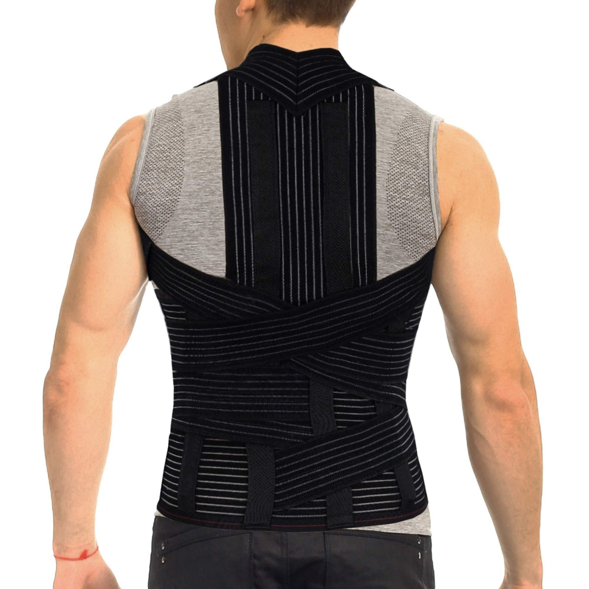 ORTONYX ORTONYX TLSO Full Back Support Brace with Removable Dorso-Lumbar Pad - Lightweight, Breathable - Pain Relief, Thoracic Kyphosis, Herniated Disc / ACHB5248-S