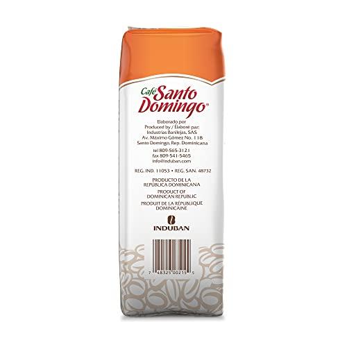 Café Santo Domingo INDUBAN Café Santo Domingo Caracolillo, 16 oz Bag, Ground Peaberry Coffee, Medium Roast - Product from the Dominican Republic (Pack of 1)