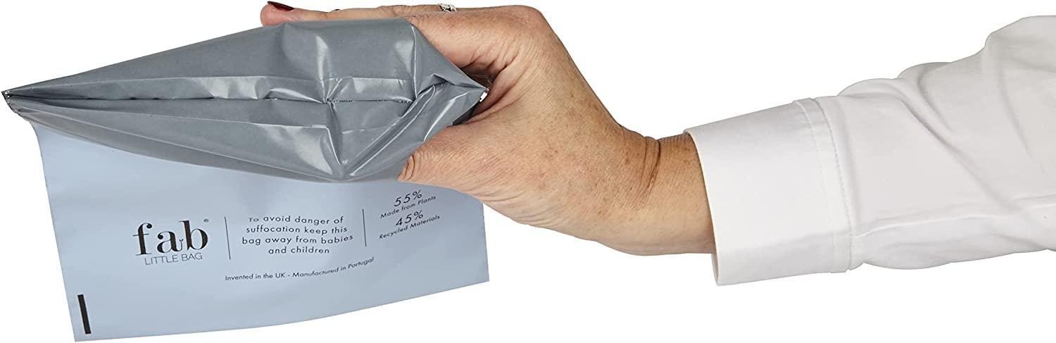 Fab Little Bag Fab Little Bag HyGeeni Disposal Bags for Nappies, Incontinence Pads, Ostomy & Catheter Bags - Prevents Odours, No Mess, Eco-Friendly, Pack of 50 Bags