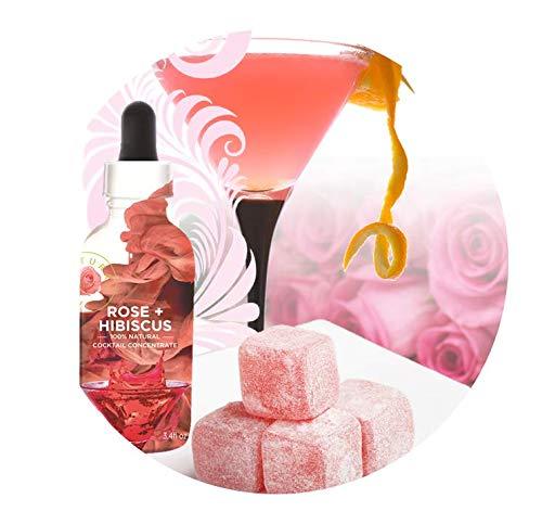 The Wild Hibiscus Flower Company Wild Hibiscus All Natural Hibiscus Cocktail Concentrate (Rose and Hibiscus)