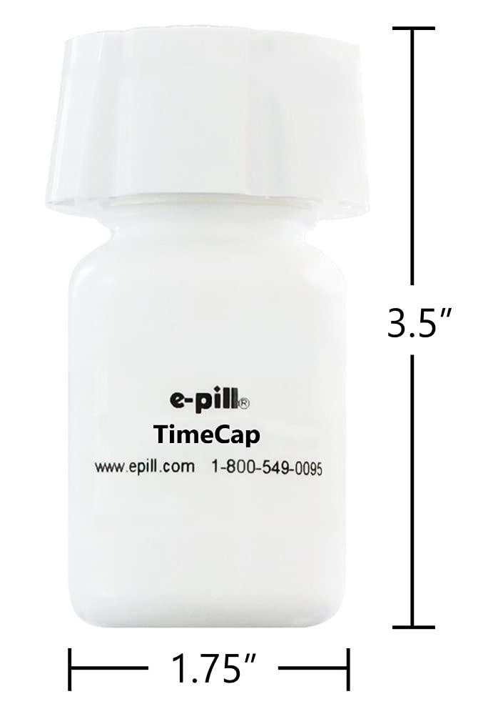 e-pill Medication Reminders TimeCap & Bottle Last Opened Time Stamp with Reminder