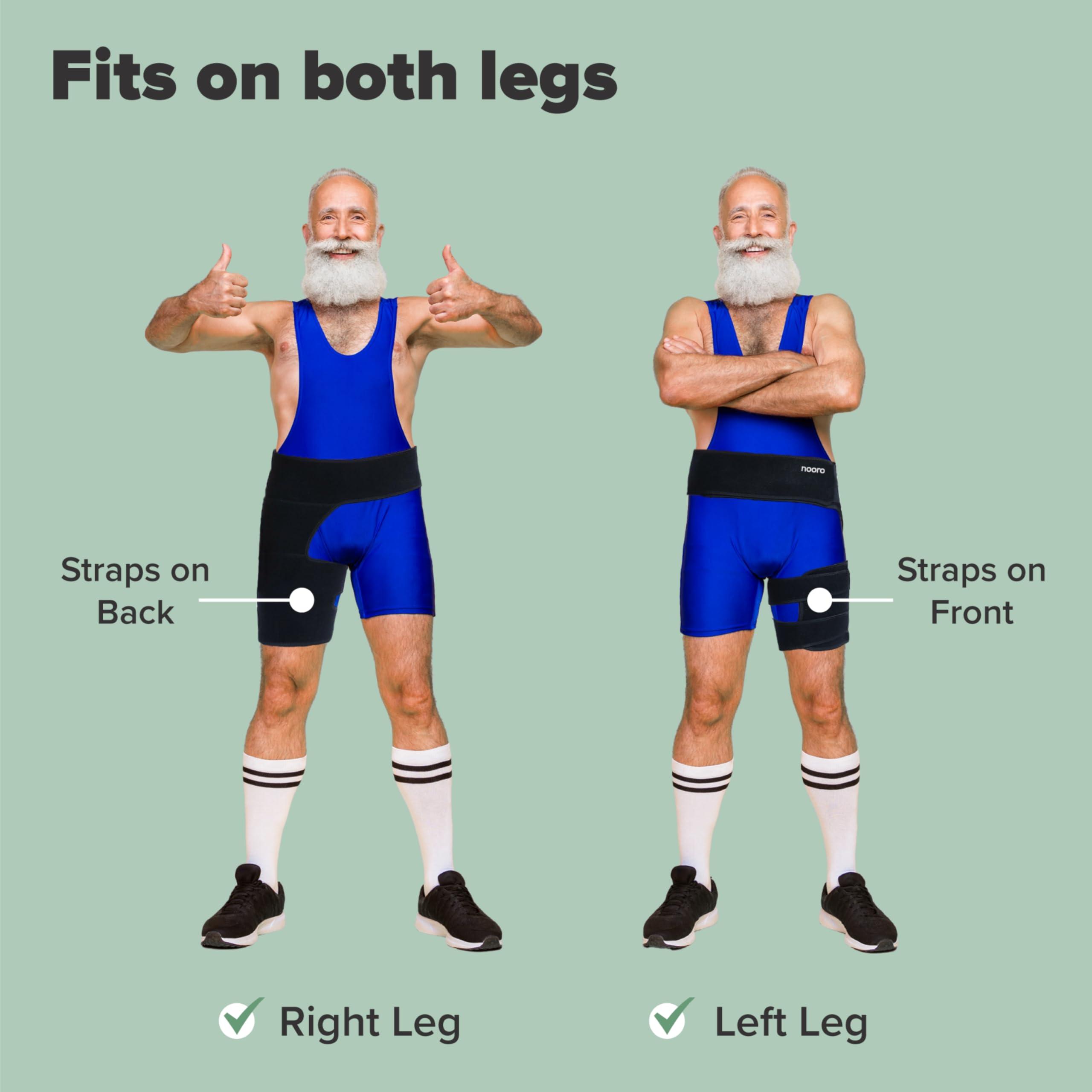 nooro nooro NeuroFlex Hip & Back Stabilizer - Sciatica, Lower Back & Hip Support For Muscle Stiffness, Improves Posture & Mobility For Left or Right Leg