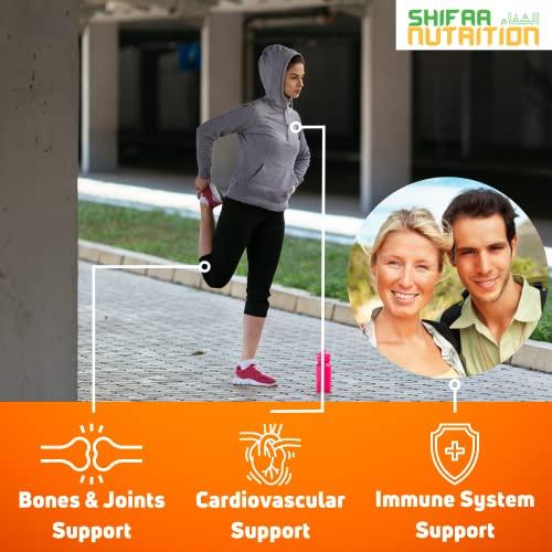 SHIFAA NUTRITION SHIFAA NUTRITION Vegetarian Vitamin D3 Gummies for Adults & Kids | 45-90 Servings, 2,000IU / 1,000IU | Non-GMO, Gluten-Free, Gelatin-Free | Supports Bones, Muscles & Immune System Halal Vitamins