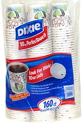 Dixie Dixie Perfectouch Hot Cups, 160 Count, 10 Ounce