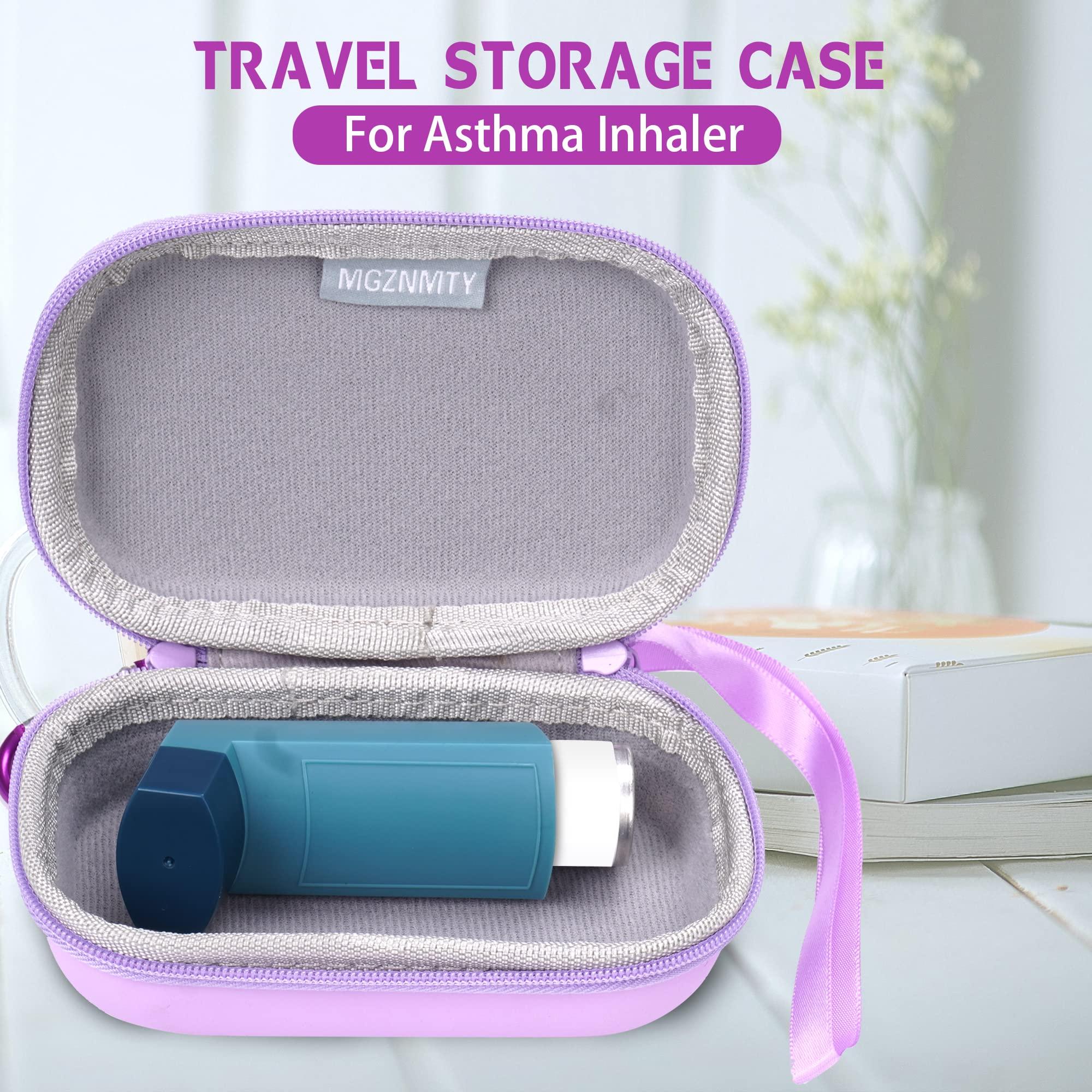MGZNMTY MGZNMTY Asthma Inhaler Holder Case, Storage and Travel Handy Inhaler Case for Adults and Kids (ONLY CASE) (Purple)