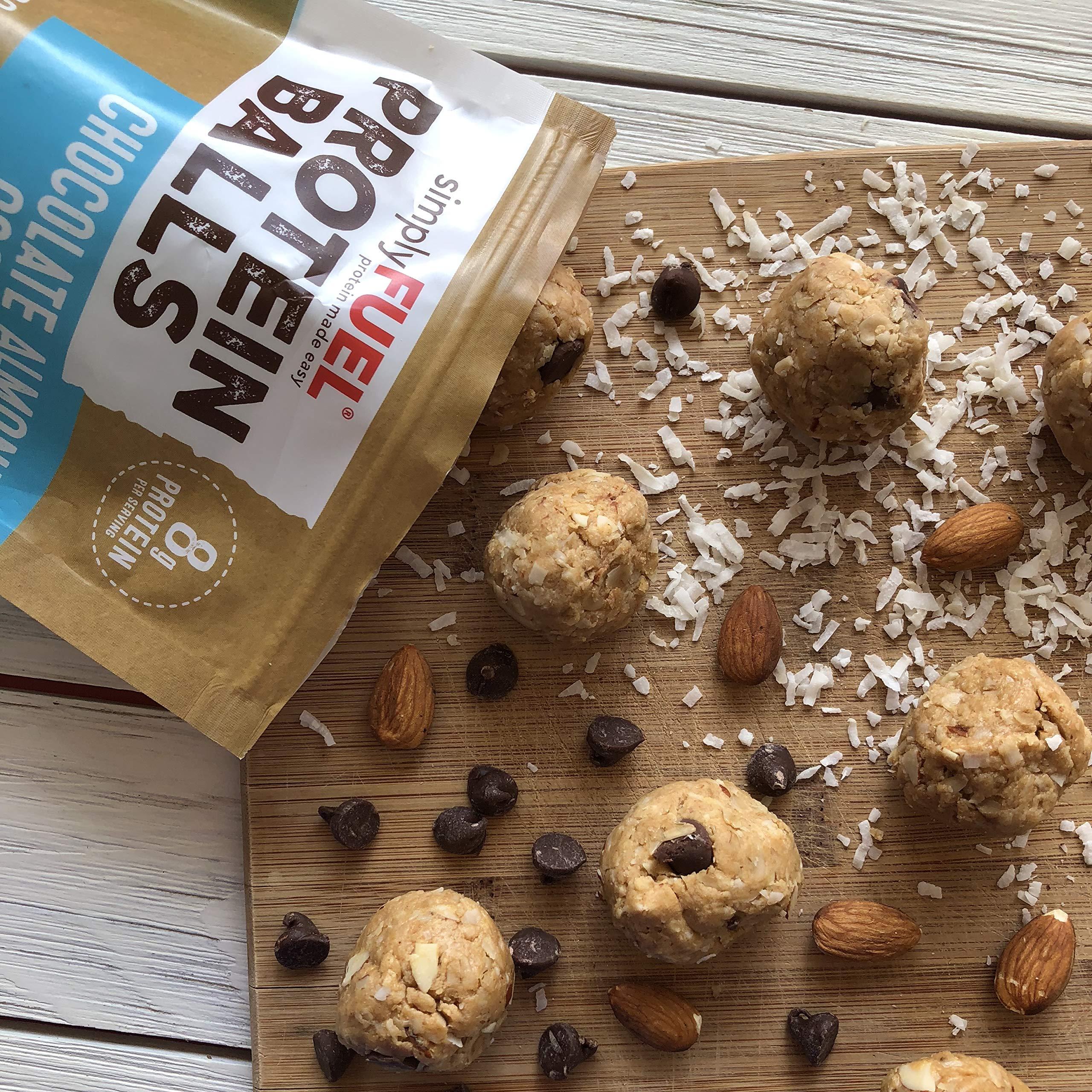 simplyFUEL simplyFUEL Whole Food Protein Balls with Probiotics - Chocolate Almond Coconut Snacks - 8g Protein Snack - Gluten Free Energy Balls (1 Pack of 12 Balls)