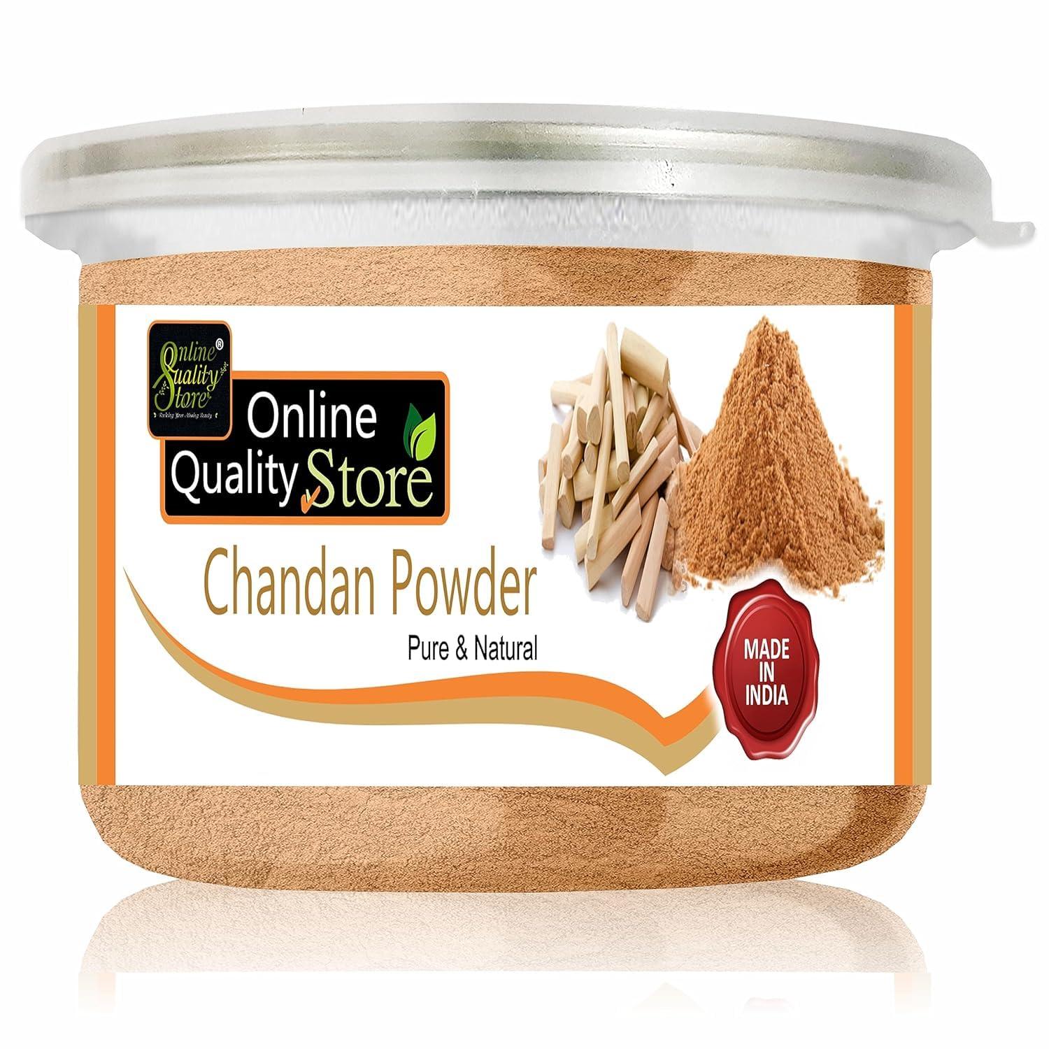 Generic QURA Chandan Powder Pure & Natural |Sandalwood Powder |Santalum Album |face Pack for Glowing Skin |Chandan Powder Original |Sandalwood Powder for face,puja,Skin,(75g, Pack of 1)