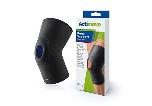 Actimove Actimove Sports Edition Knee Support Open Patella with COOLMAX AIR Technology – Sleeve for Pain Management – For Strains, Sprains & Swelling - Left/Right Wear – Black, X-Large