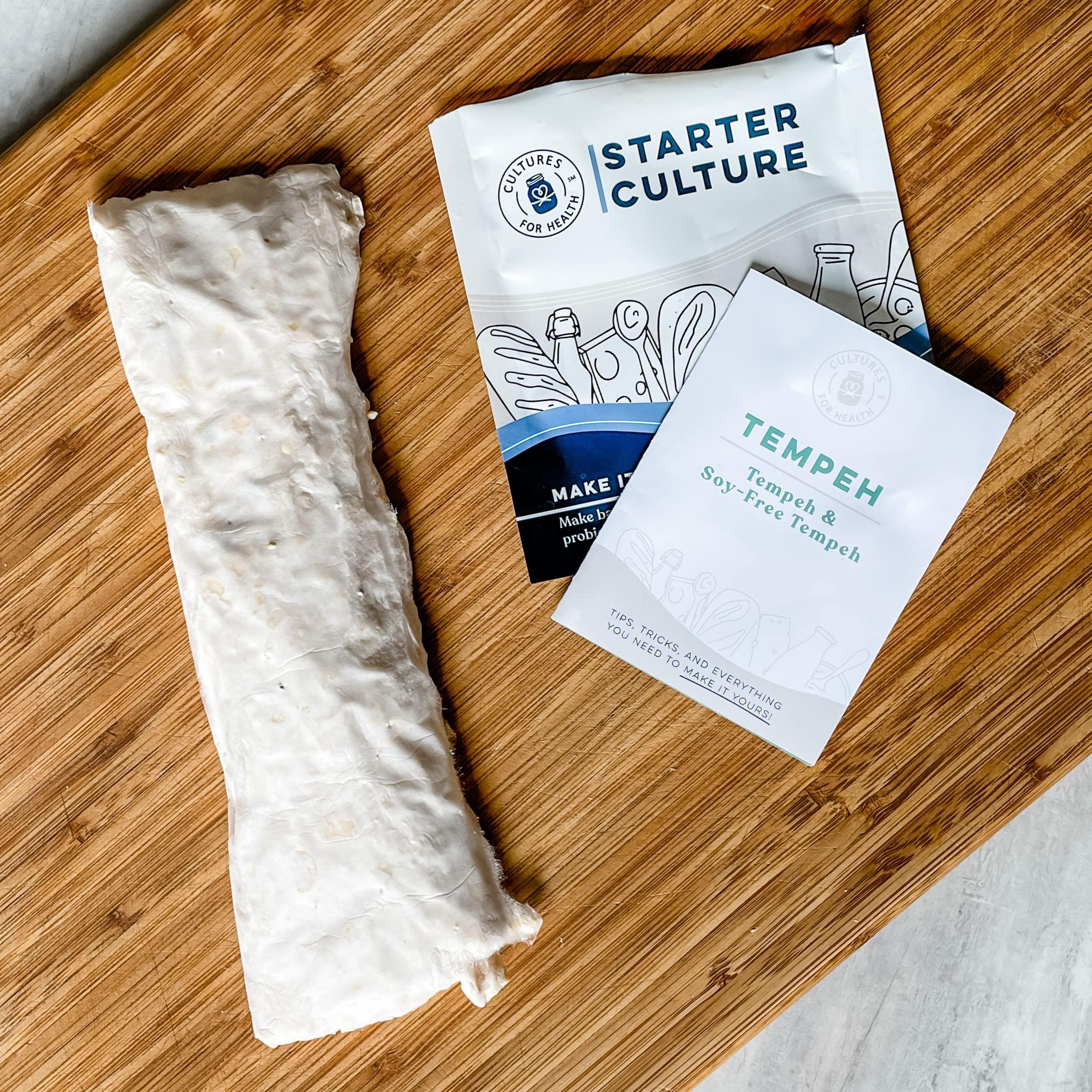Cultures For Health Cultures for Health Soy-Free Tempeh Starter Culture | 4 Packets Spores for DIY Plant Based Meat | Gluten Free, Non-GMO Indonesian Food | Make Meatless Bacon, Vegan Nuggets, & More High Protein Snacks