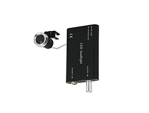 Super Dental Portable Head Light Lamp for Surgical Medical Binocular Loupe+Clip (Black)
