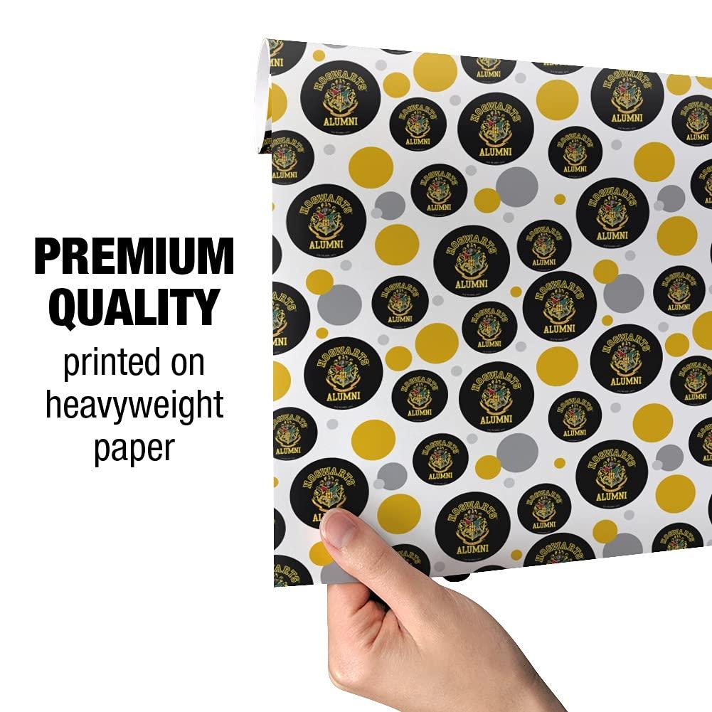 GRAPHICS & MORE GRAPHICS & MORE Harry Potter Hogwarts Alumni Crest Gift Wrap Wrapping Paper Roll
