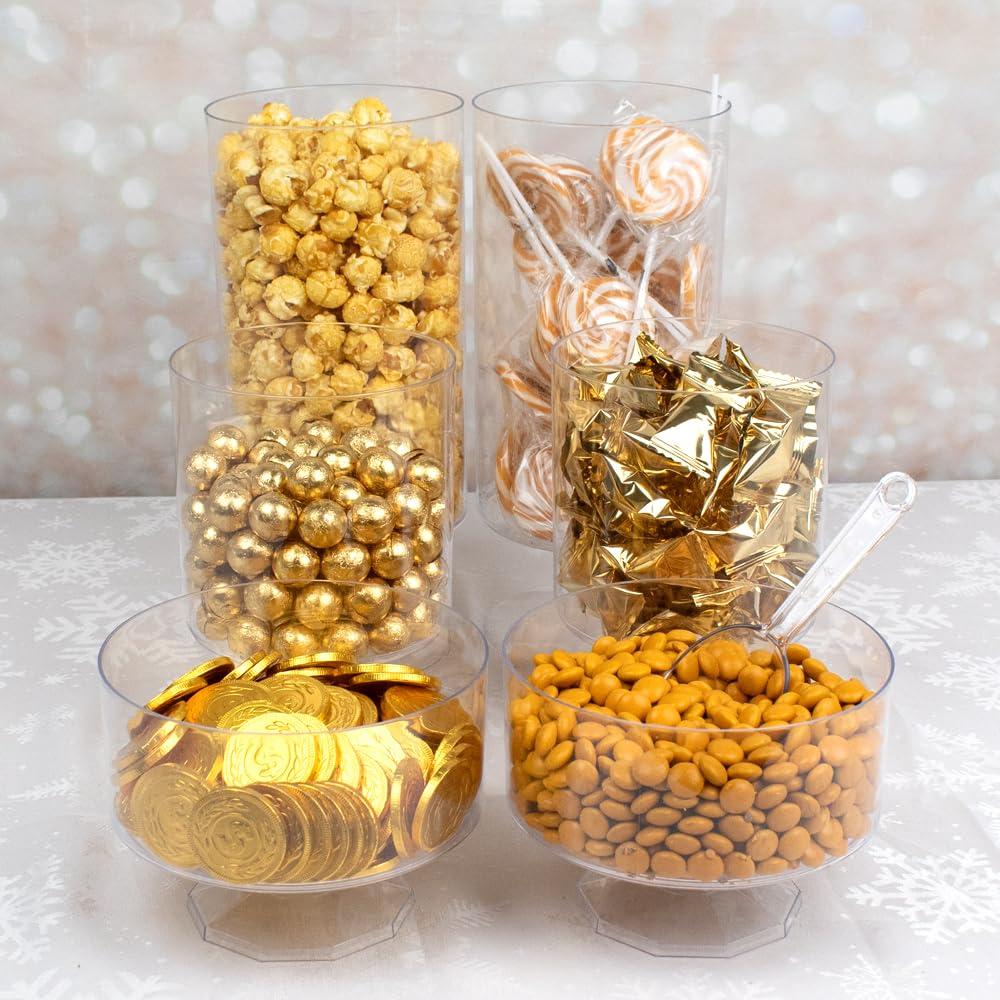Just Candy Gold Candy Buffet Bulk Party Supplies (Feeds 12-18)