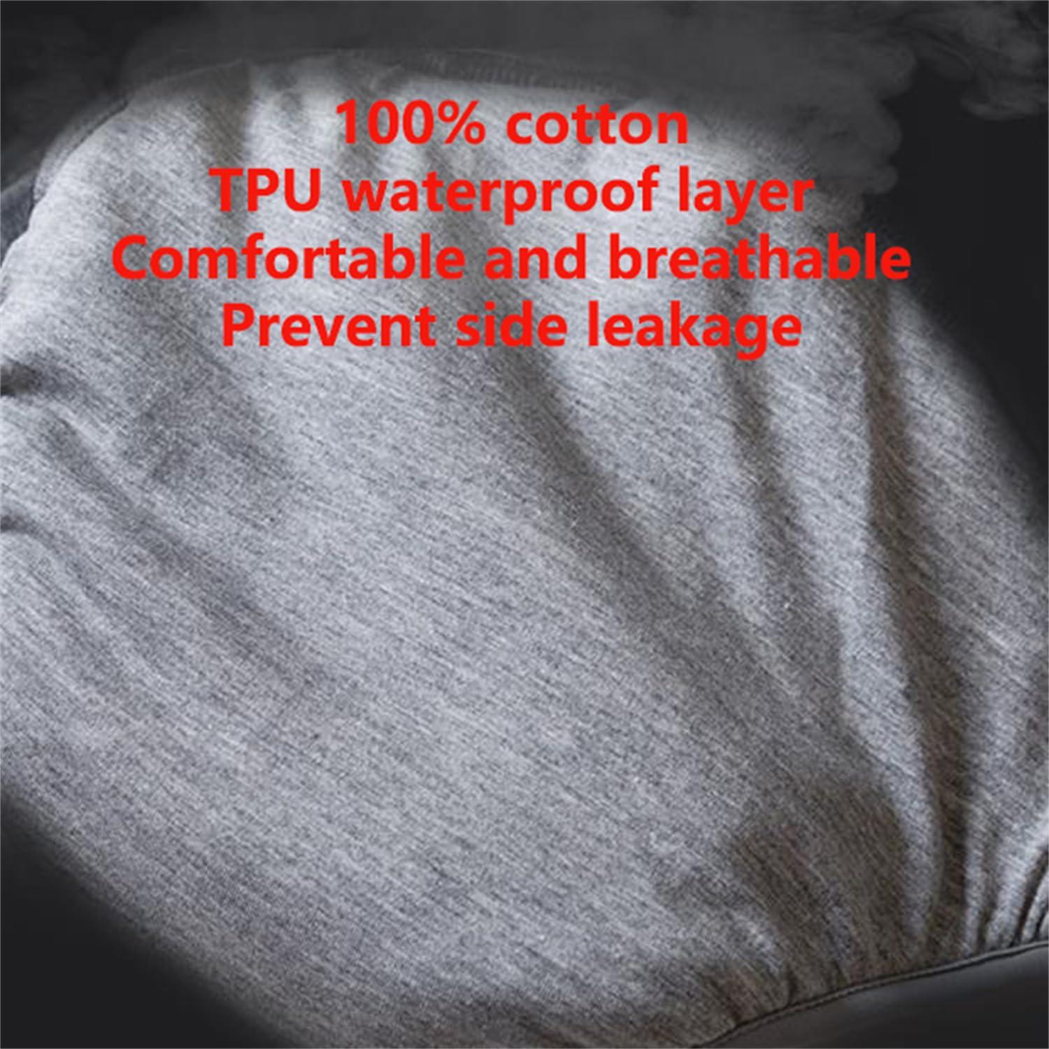 Generic Washable Incontinence Underwear Heavy Leakage for Men, leakproof incontinence underwear for women washable plus size (Gray,2XL)