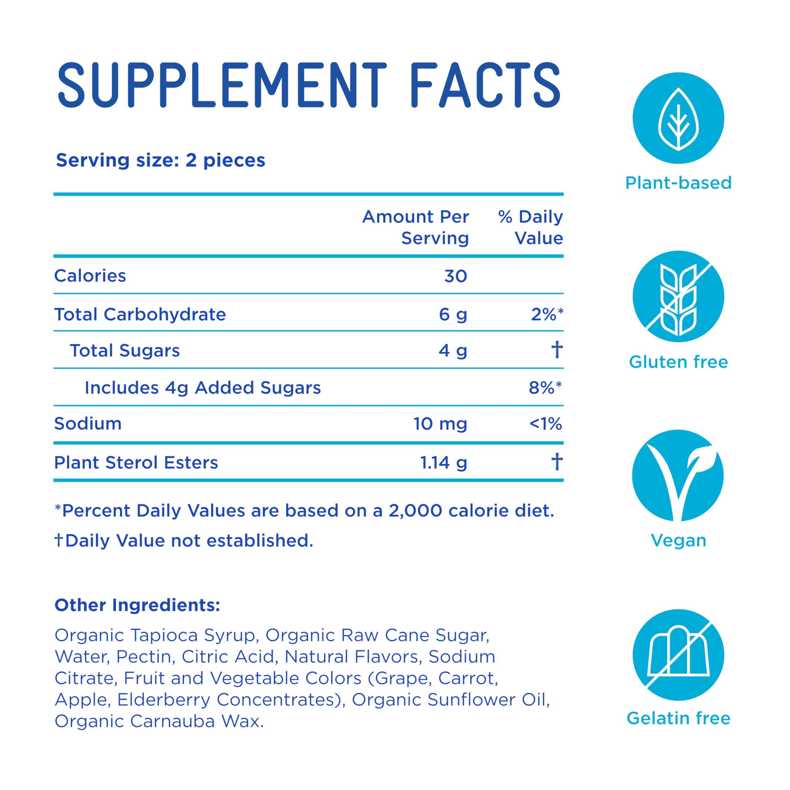 Piper Biosciences Piper Biosciences Cholesterol Health Plant Sterol Gummies: Plant Sterols Cholesterol Supplement (2 Boxes, 224 Gummies)