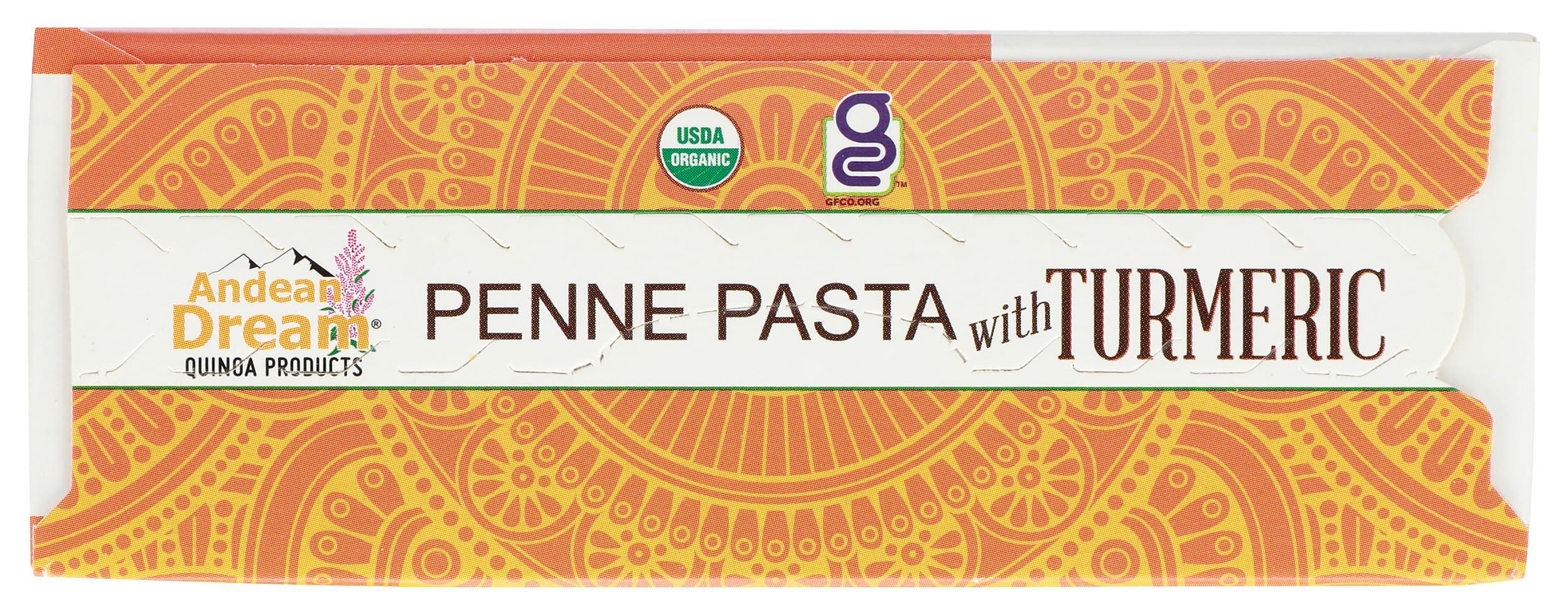 Andean Dream ANDEAN DREAM Organic Turmeric Quinoa Penne Pasta, 8 OZ