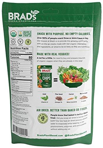 Brad's Plant Based Brad's Plant Based Organic Veggie Chips, Kale, 12 Bags, 36 Servings Total