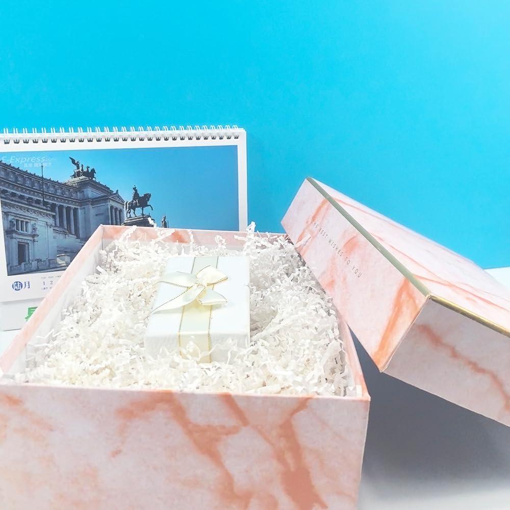 Keoferlo Keoferlo Gift Box Filler 1/2 LB Crinkle Cut Paper Baskets Stuffing White Valentine\'s Day Shredded Paper Grass for Packing Shipping Decorations Boxes Wedding (White)