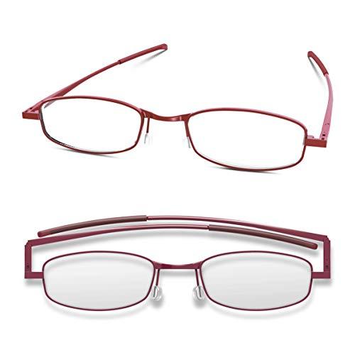 IF Compact Lenses Flat Folding-Reading Glasses-Port +2.0