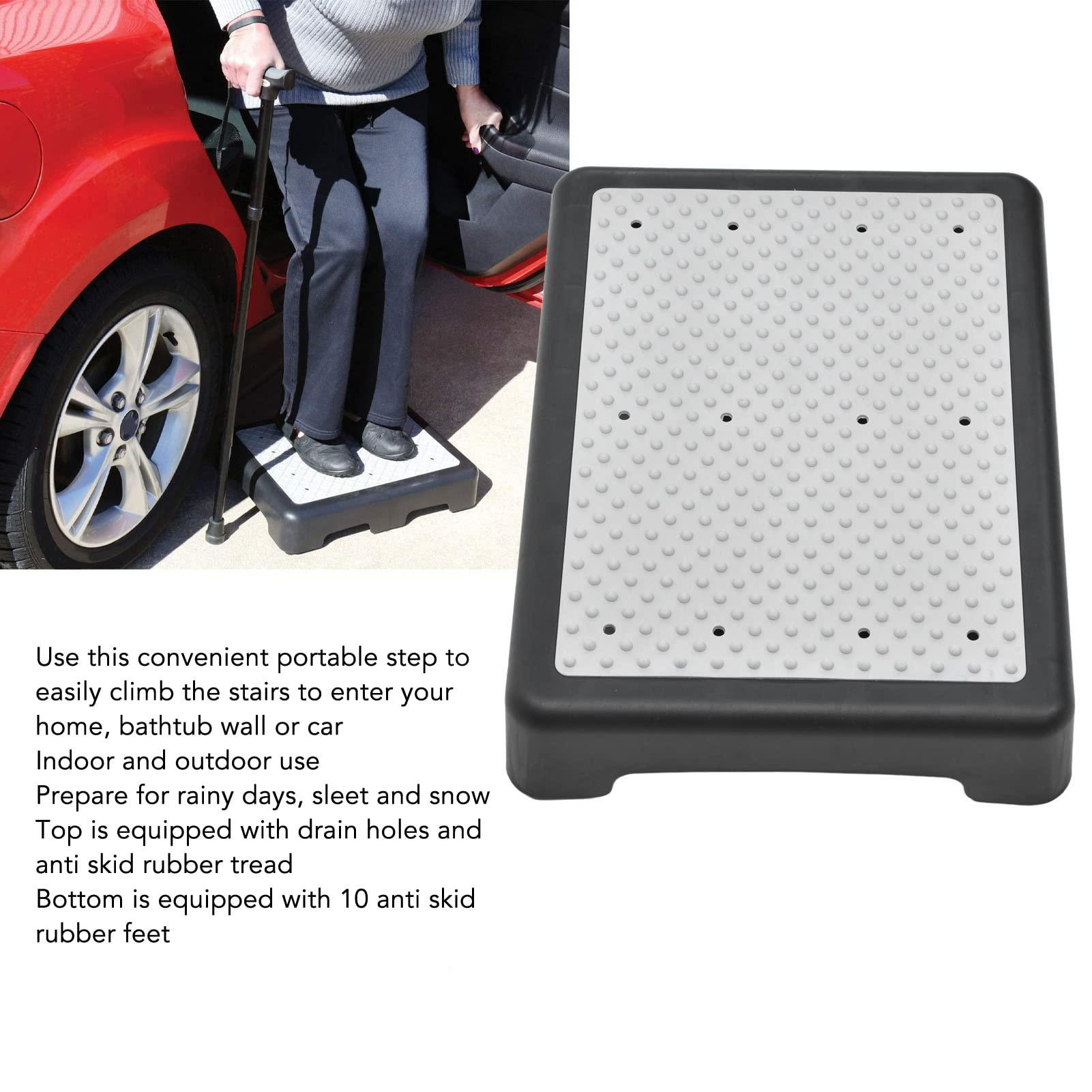 HUAOSN HUAOSN Riser Step Stool, Portable Plastic Mobility a step stool, Large Mobility Step, Non Slip Assistive Devices for Indoor, Outdoor, Seniors