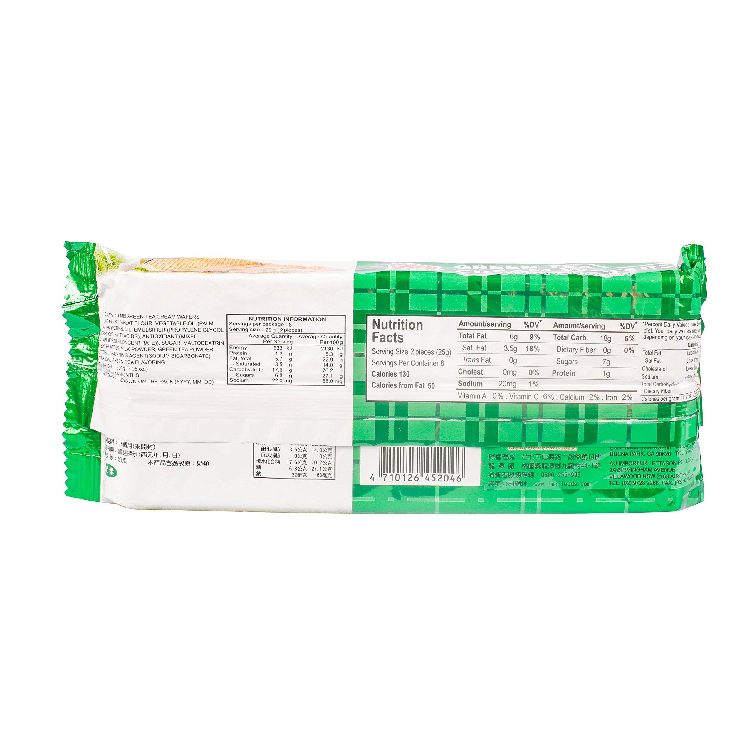 IMEI Mei Cream Wafer, Green Tea, 7.05 Ounce