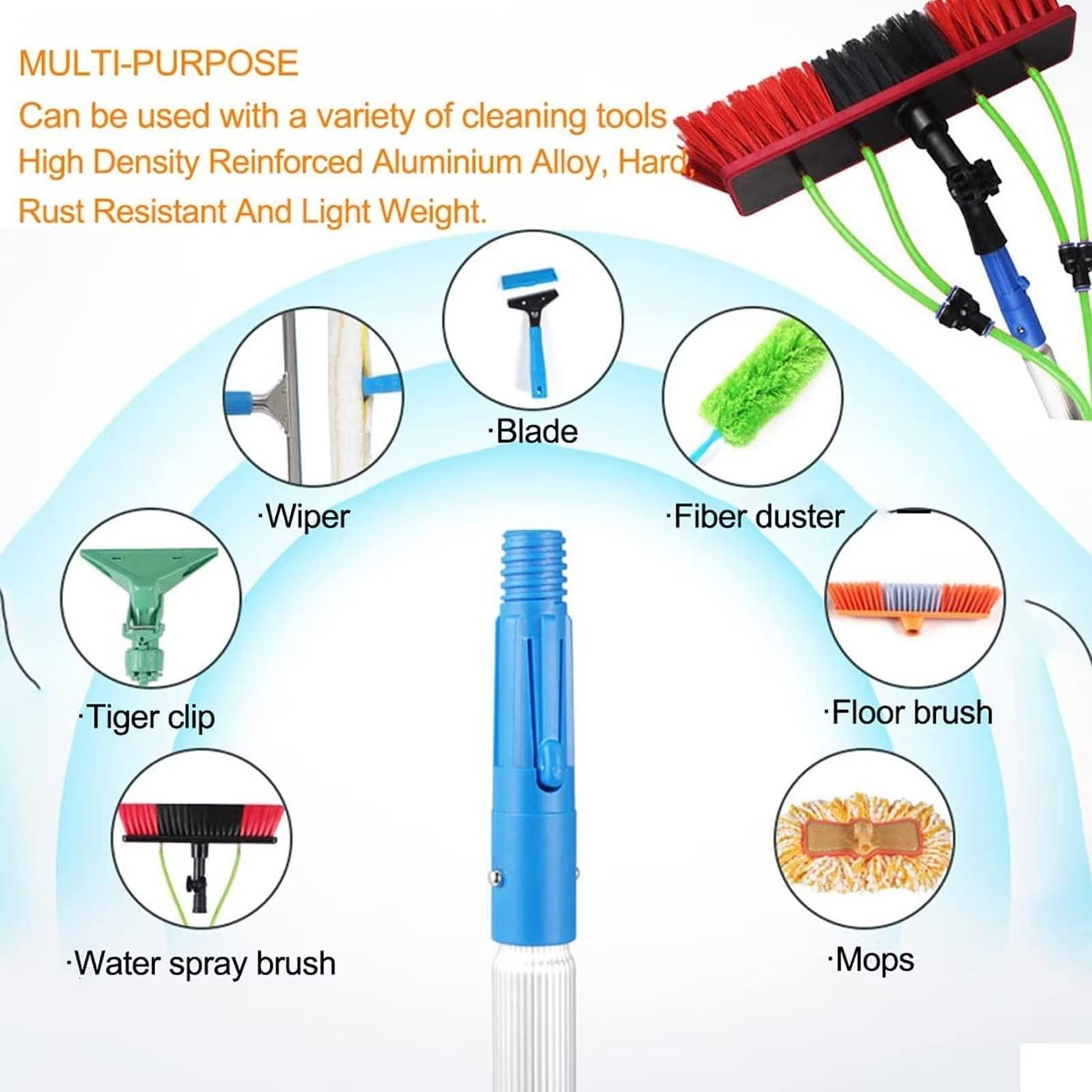 ZJDYDY 16ft(5m) Washing Kit: Water-fed Brush and Window Cleaning Set; Window Cleaning Pole, Water Fed Telescopic Brush, Extendable Long Reach Window Cleaner Equipment