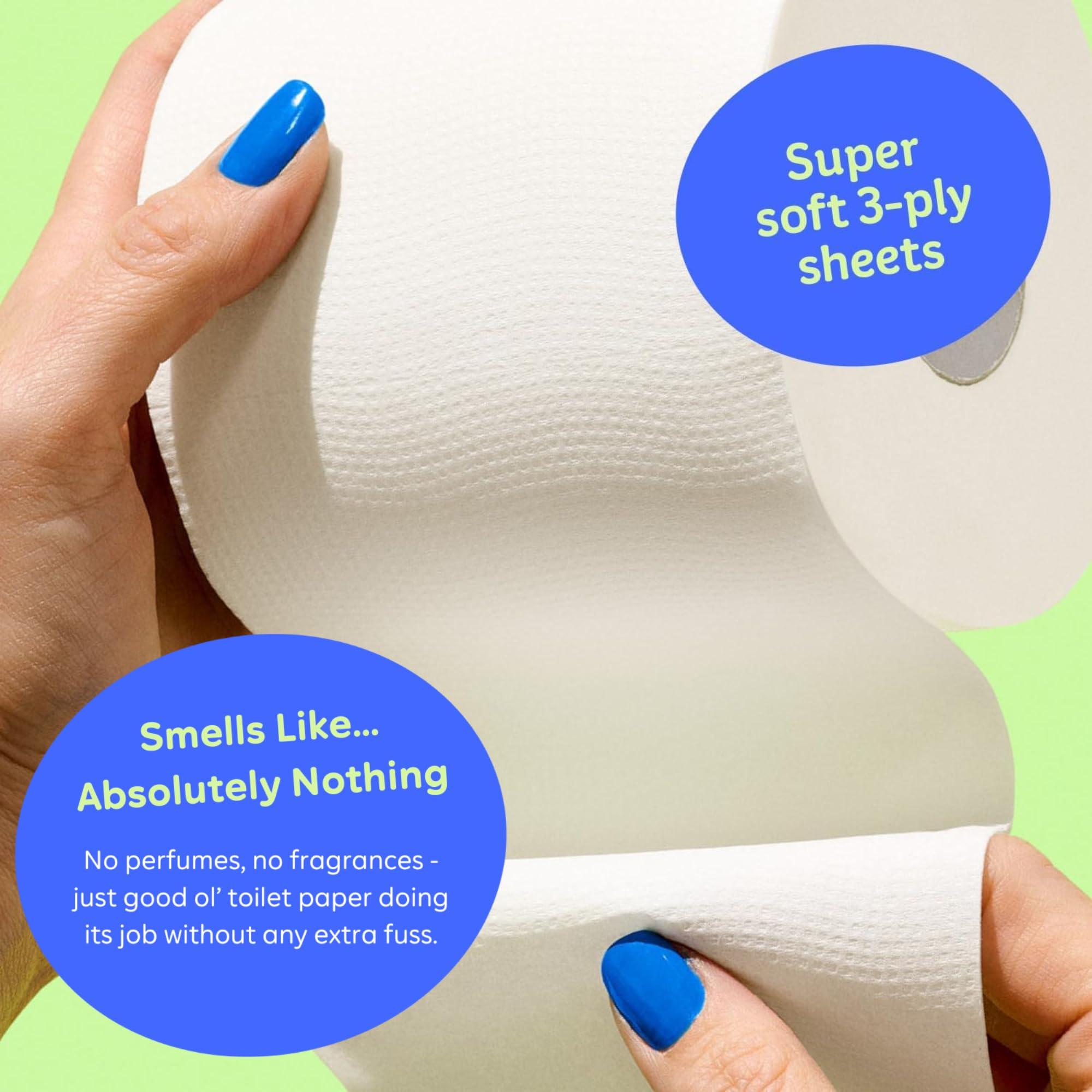 Who Gives A Crap Who Gives A Crap | 100% Recycled Toilet Paper, 24 Rolls, 330 Sheets, Biodegradable & Ecofriendly, Soft & Strong, Virgin Tree Free, Bulk Toilet Paper