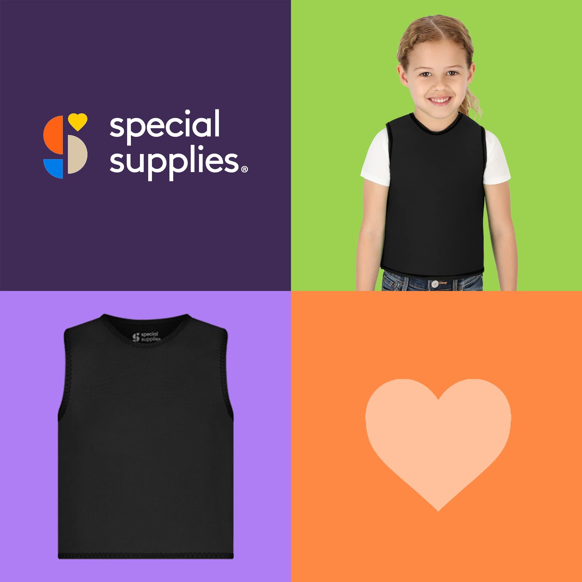 Special Supplies Special Supplies Sensory Compression Vest Deep Pressure Comfort (Black, X-Small)