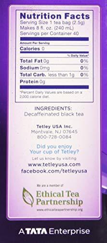 Tetley Tetley British Blend Decaffeinated Black Tea, 40 Tea Bags