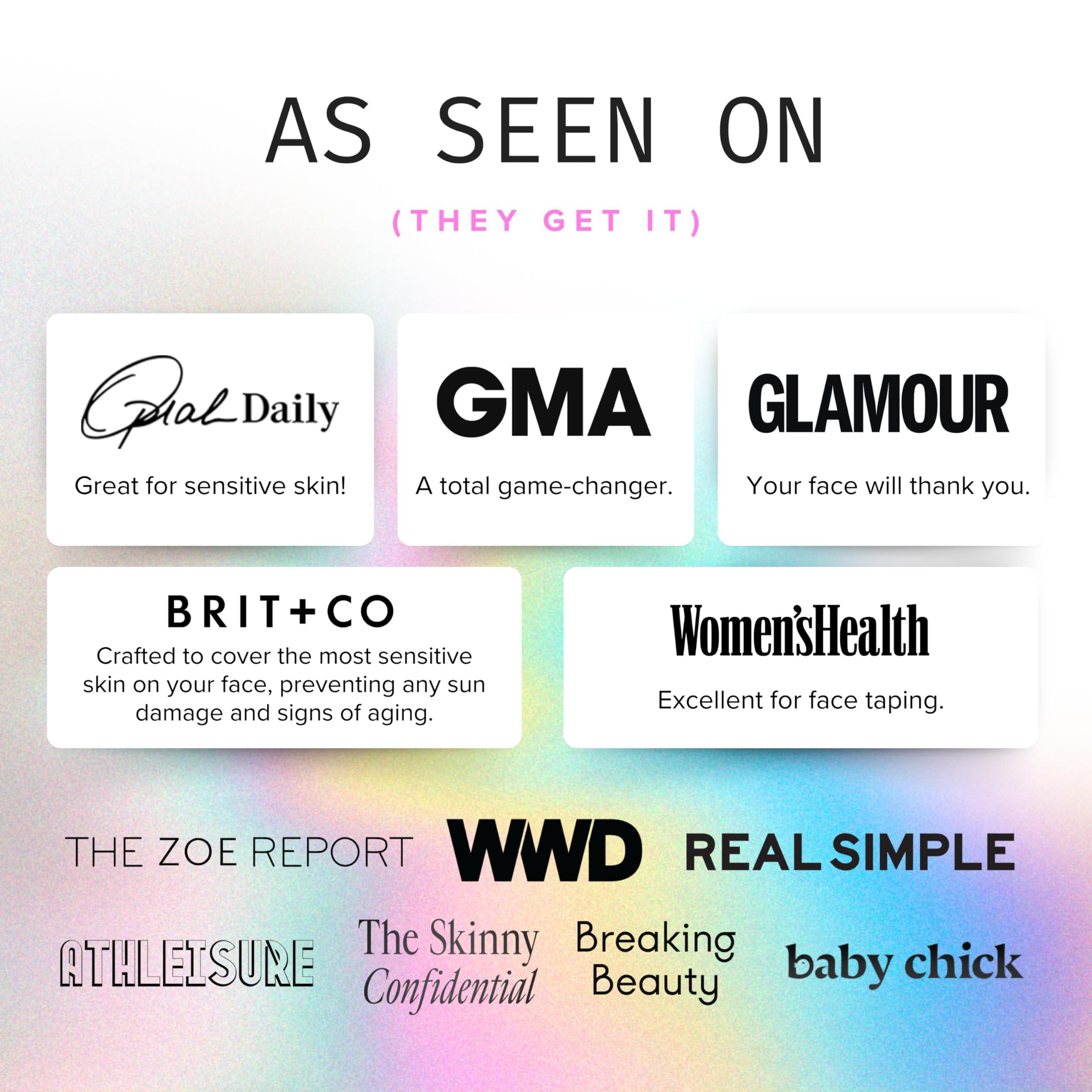 Sun Patch Sun Patch, Reusable Under Eye Sunblock Patches, 100% Silicone Sunscreen Under Eye Patches for UV Protection, Face Stickers with UPF 50, 1 Pack/4 Pairs, Sunkiss (Nude) (Golf, Surf, Swim, Ski & Snow)