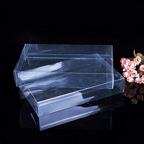 ShineBear ShineBear 25 Sizes Transparent Plastic PVC Box, Small/Large Clear Plastic Gift Boxes for Packaging Toy Candy Favors Boxes 20pcs/lot 10/9 - (Color: Transparent, Gift Box Size: 9x9x6cm)