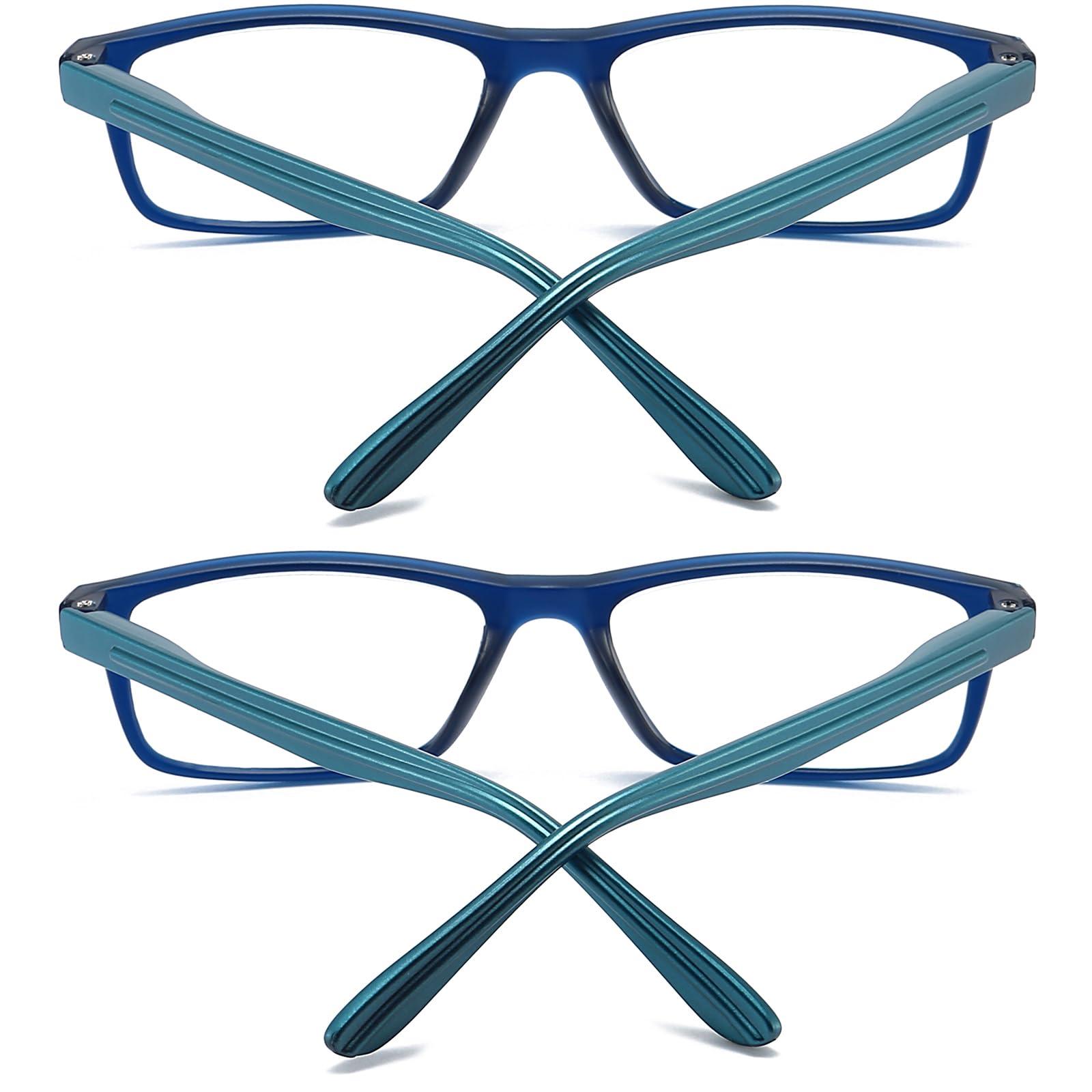 RaoOG RaoOG Reading Glasses Men Women Blue Light Blocking - 2 Pack Anti-blue Readers for Women UV Protection Eyeglass +2.0