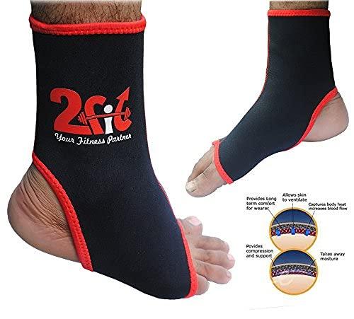 s&m 2Fit Elasticated Neoprene Ankle Foot Brace Support Pain Injury Relief Leg & Foot (S/M)