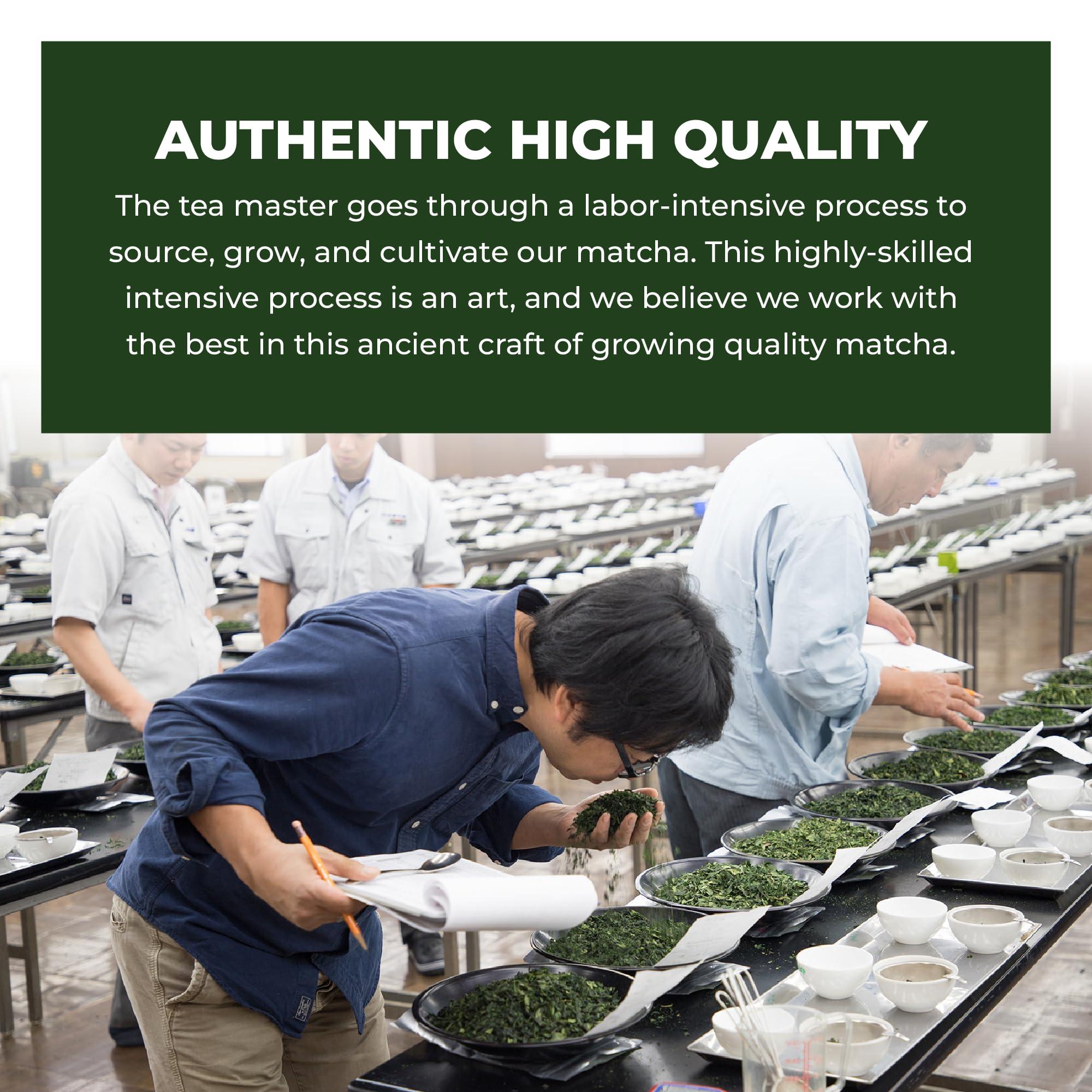 Tenzo Tea Tenzo Matcha Green Tea Powder BetterBoost (1.06 Ounce) with 100 Prong Bamboo Whisk